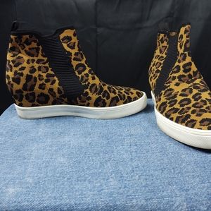 Leopard print MIA wedges